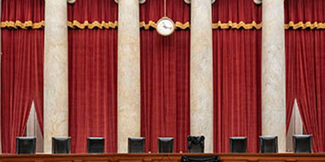 The seats of the Supreme Court justices. (Fred Schilling/US Supreme Court)