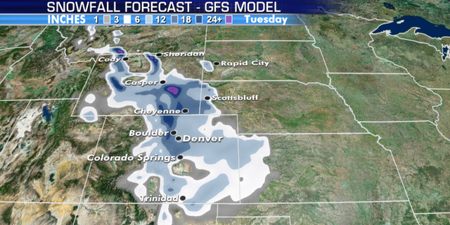 September snow in forecast for Denver, after 100degree Labor Day