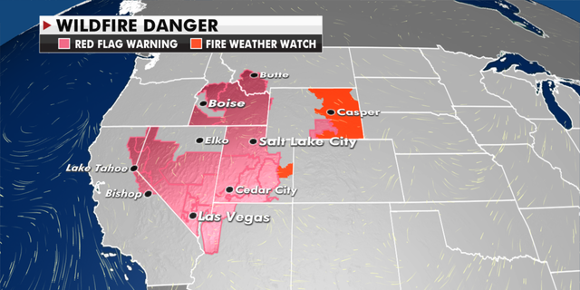 Wildfire danger warning in effect for Western states (Fox News)