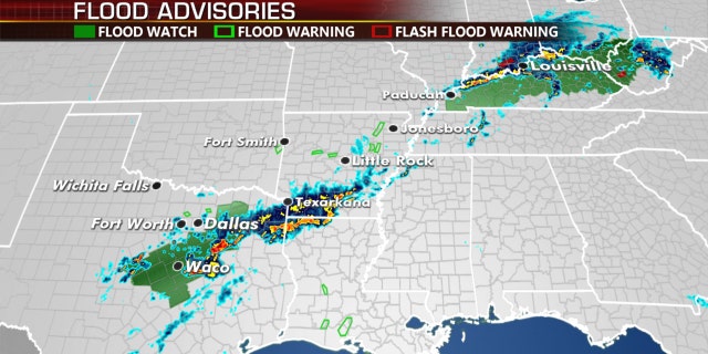 Flooding conditions continue across the nation's midsection.
