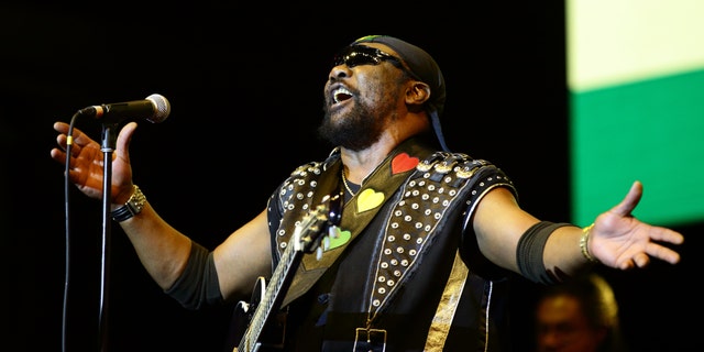 Toots Hibbert of Toots and the Maytals performs on stage during day one of Formula 1 Singapore Grand Prix at Marina Bay Street Circuit on September 20, 2019 in Singapore.