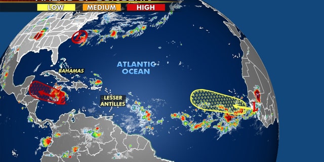 Areas being monitored for tropical development as the busiest month of hurricane season gets underway.