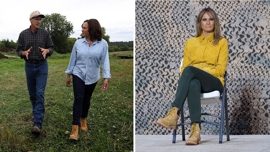 First lady store wears timberland boots