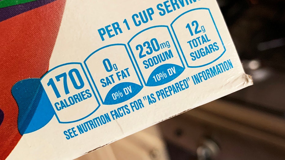 Fda and food labels
