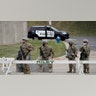 Members of the National Guard secure Mary D. Bradford High School.