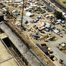 Aerial view of the damage to the building following an attack at the Pentagon on Sept. 11, 2001 in Arlington, Va., in this undated image. American Airlines Flight 77 was hijacked by al Qaeda terrorists who flew it in to the building killing 184 people.