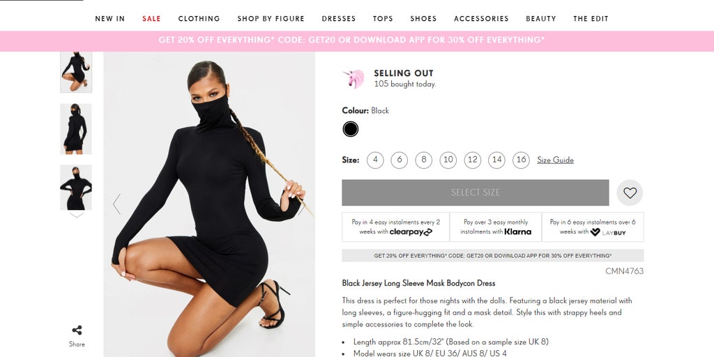 knee length dresses for ladies Long Sleeve A-Line Mini Dress in Black - 10 / Regular main image 0