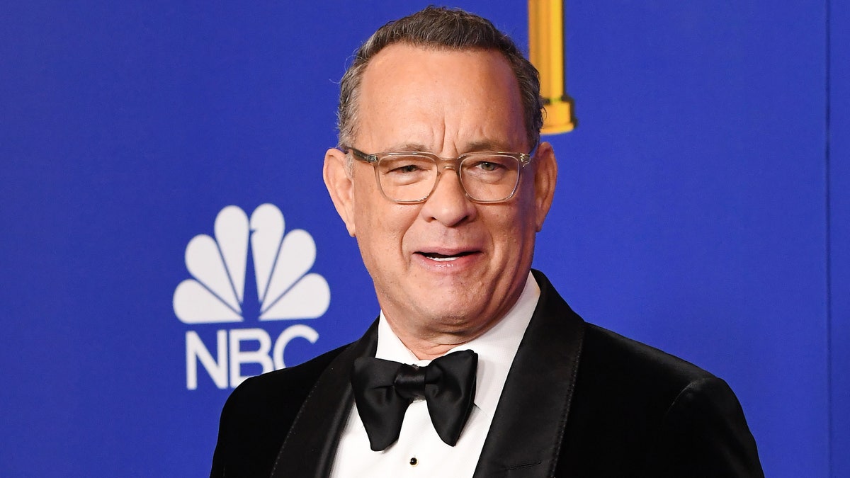 Tom Hanks endorsed Joe Biden by appearing at a campaign event. (Photo by Steve Granitz/WireImage)