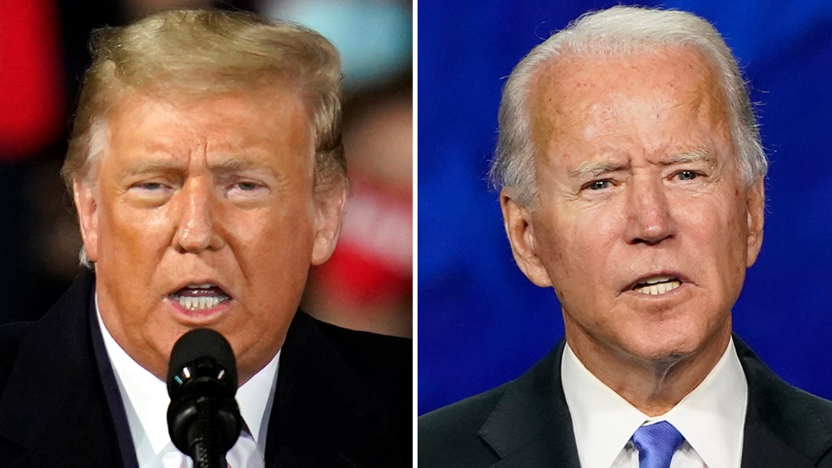 President Trump and Democratic presidential candidate Joe Biden are focused on battleground states like Pennsylvania and Florida that could tip the Electoral College. (AP)