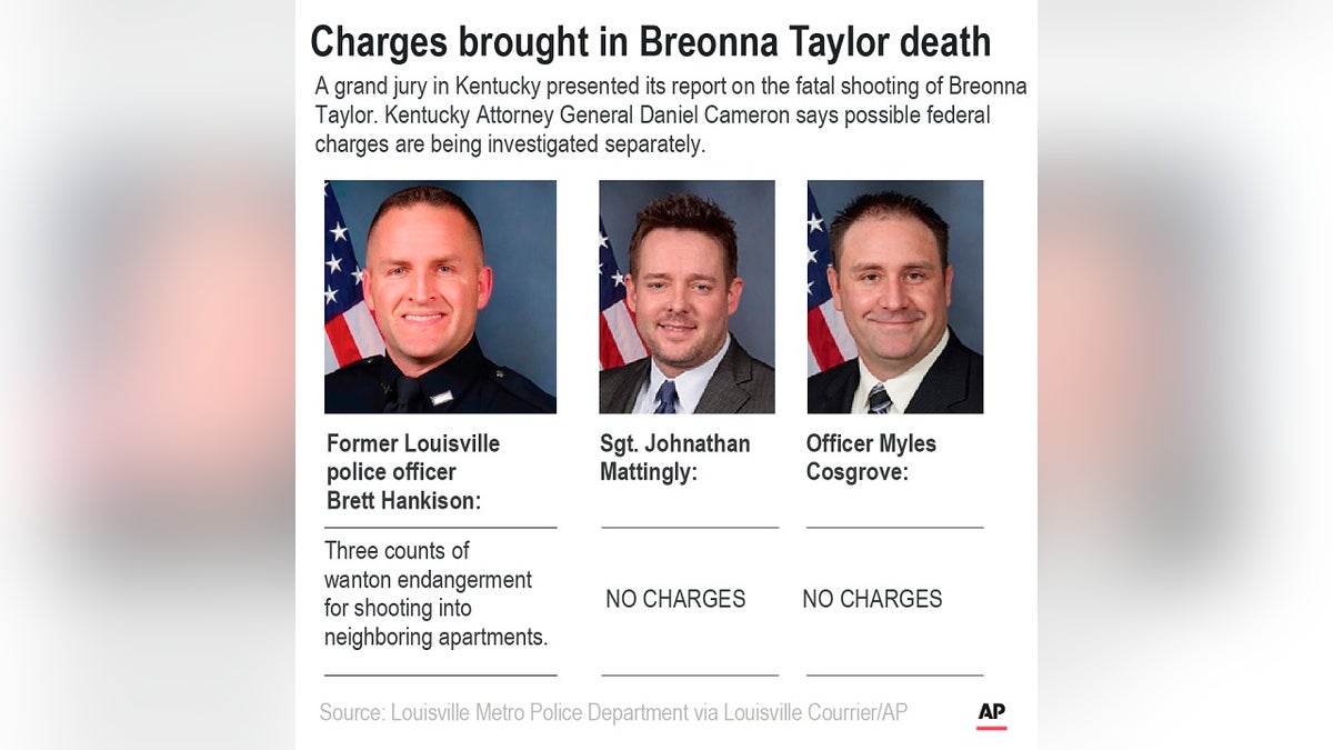 Louisville Metro Police Department Sgt. Jonathan Mattingly, Officer Myles Cosgrove and former officer Brett Hankinson were involved in the raid that ended with Breonna Taylor's death. Members of the department's SWAT unit have criticized the raid and its execution, according to internal interviews.?