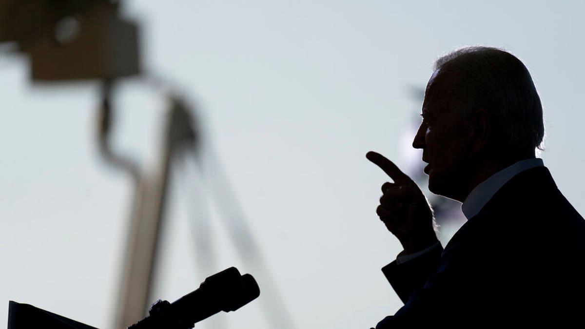 Democratic presidential candidate former Vice President Joe Biden speaks at Miramar Regional Park in Miramar, Fla.