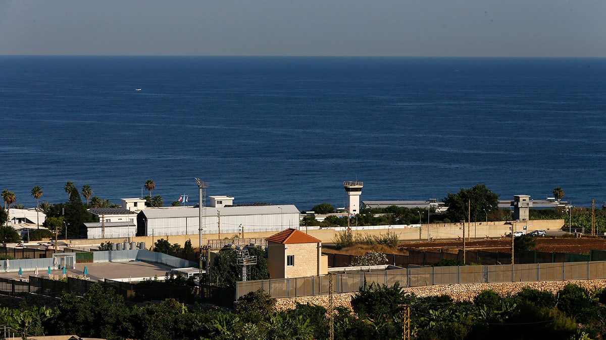 A general view shows the headquarters of the U.N. peacekeeping force in the southern Lebanese border town of Naqoura, Lebanon, Wednesday, Oct. 14, 2020.(AP Photo/Bilal Hussein)