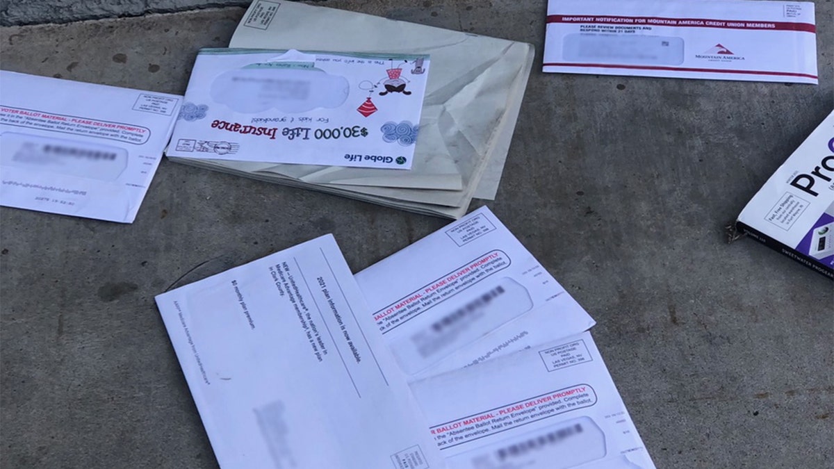 Ballots litter the ground