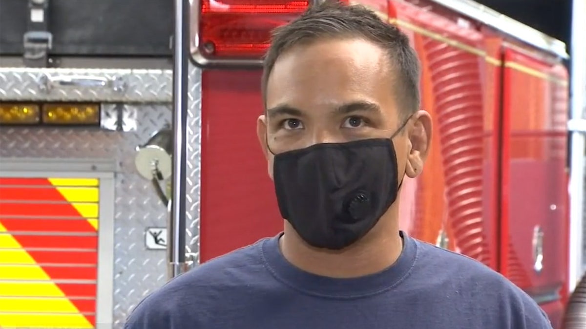 Richmond firefighter Manuel Gali said it was the first time he responded to a call for a woman about to give birth, but he was ready.