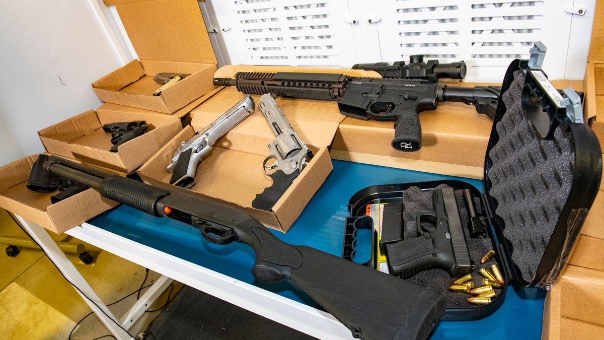 Weapons were seized from the 20,000 sq.-ft. estate in Markham, Ont. was the site of a large underground gambling operation, according to police.