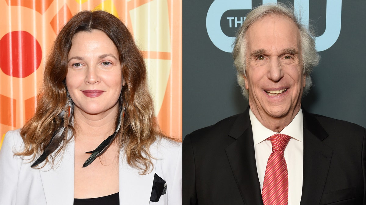 Drew Barrymore (left) said that Henry WInkler's kindness changed her life 'forever.'