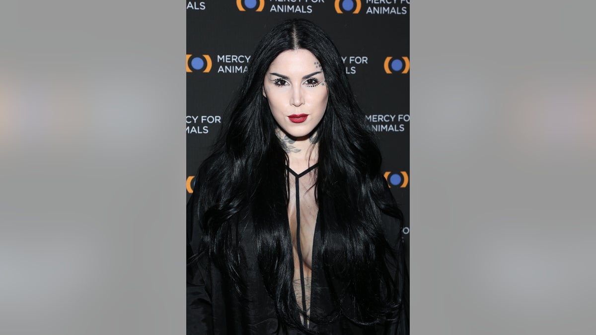 Kat Von D attends the Mercy For Animals 20th Anniversary Gala at The Shrine Auditorium on Sept. 14, 2019 in Los Angeles.