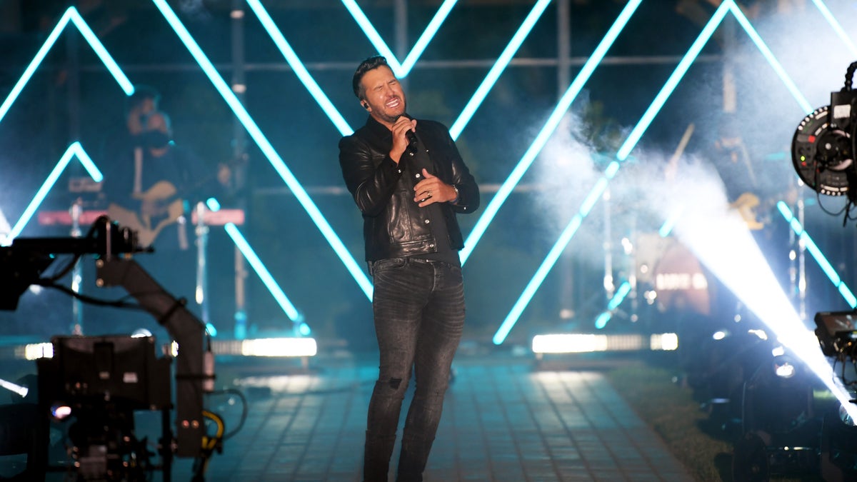 Luke Bryan, pictured here performing at the 2020 CMT Music Awards, won male video of the year for 'One Margarita.' (Photo by Jason Kempin/CMT2020/Getty Images for CMT)