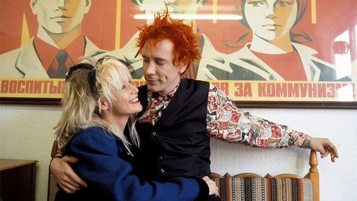 Johnny Rotten and his wife