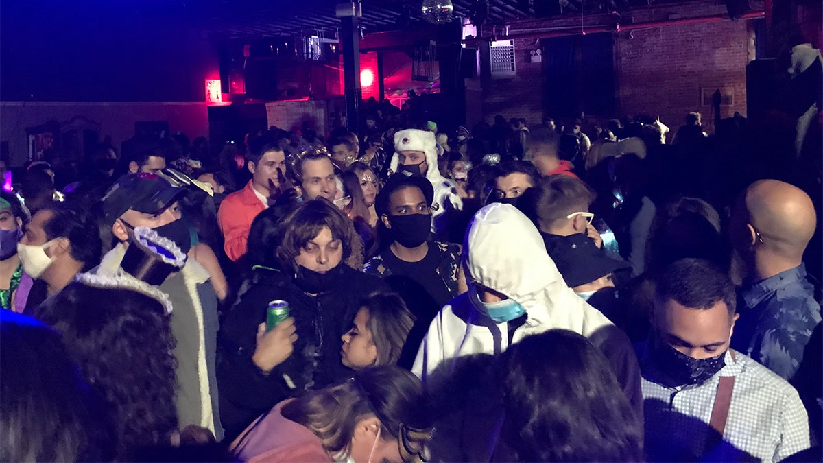 NYC deputies busted up a warehouse party in Brooklyn with 400 attendees packed shoulder-to-shoulder.