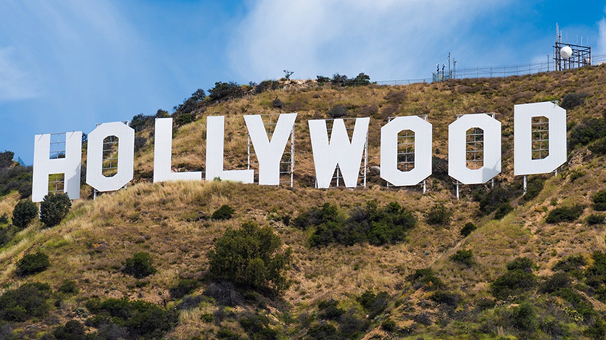 Famed Hollywood sign in Hollywood Hills