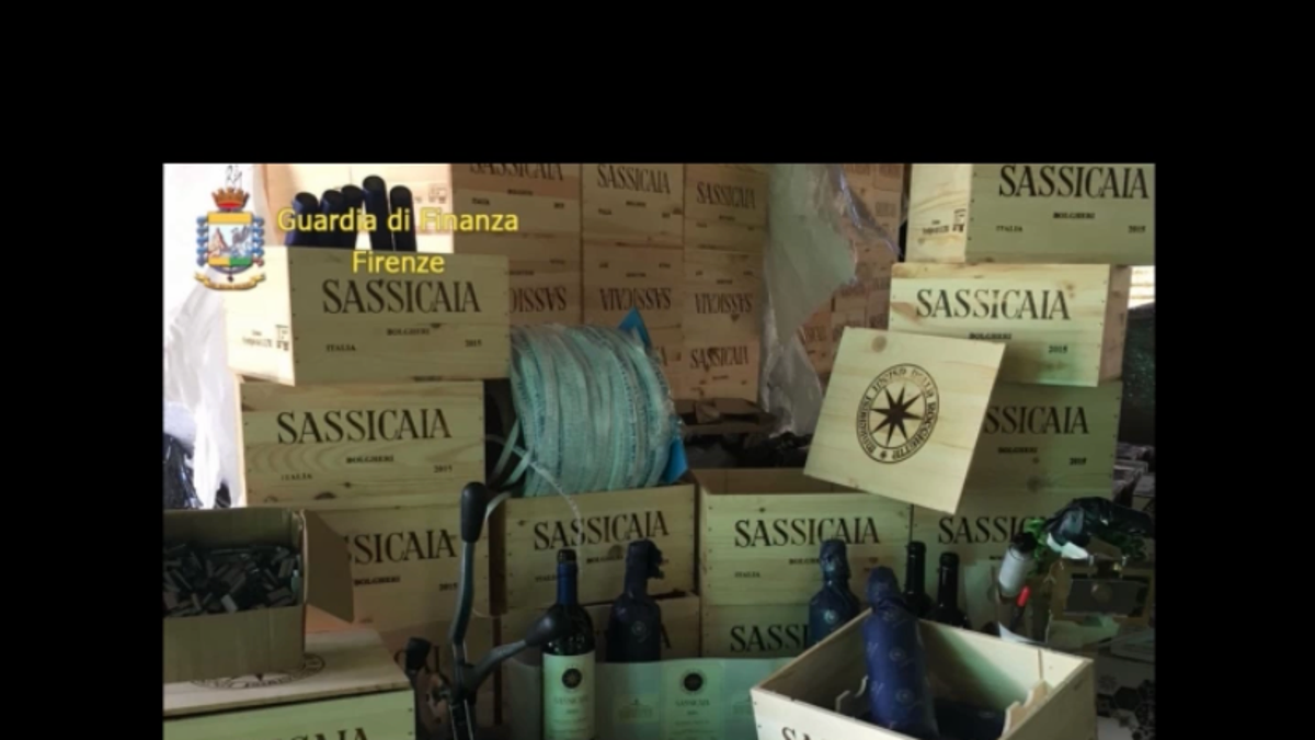 Italian investigators confiscated thousands of bottles of fake Bolgheri Sassicaia by Tenuta San Guido wine.  