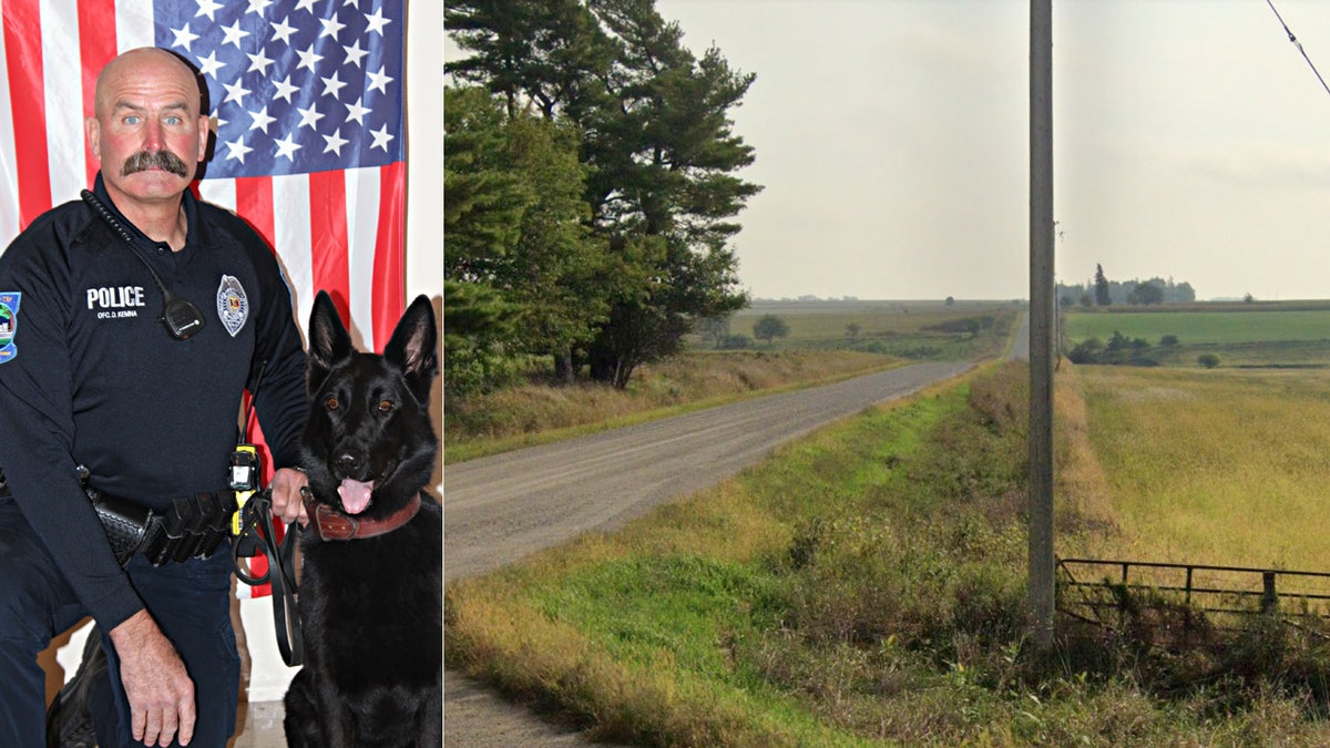 Mason City Police Officer Duane Kemna and K-9 Kilo helped find a 2-year-old boy who wandered off with his own dog on Tuesday, Oct. 20, 2020.