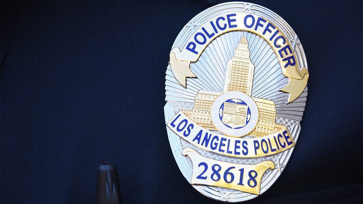 A Los Angeles Police Officer Badge.