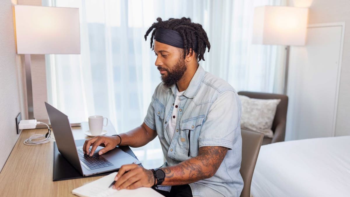 Day pass guests get a hotel room from 6 a.m. to 6 p.m. with Wi-Fi, desk space, a chair and lots of electrical outlets.