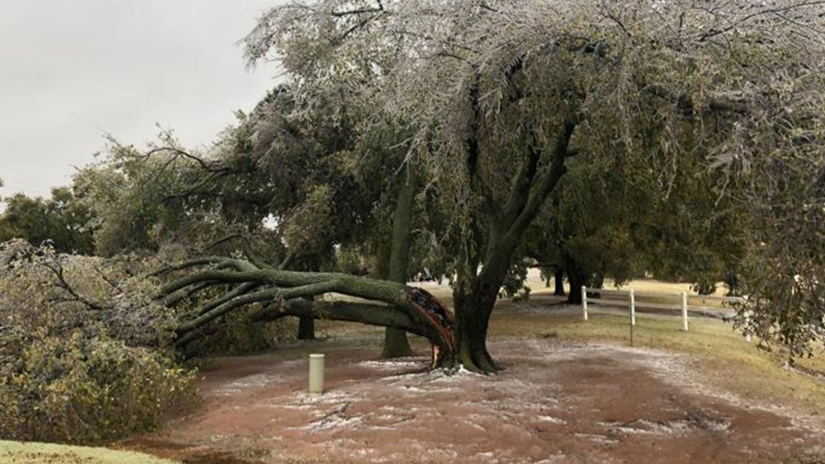 More than 111,000 Oklahoma Gas &amp; Electric (OG&amp;E) customers were without power Tuesday morning as the ice storm caused widespread outages across the state.