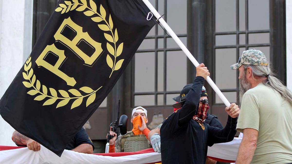 The U.S said Iran was behind a fake Proud Boys campaign that sent threatening emails sent to Democratic voters warning that they must vote for Donald Trump or else. (AP Photo/Andrew Selsky, File)