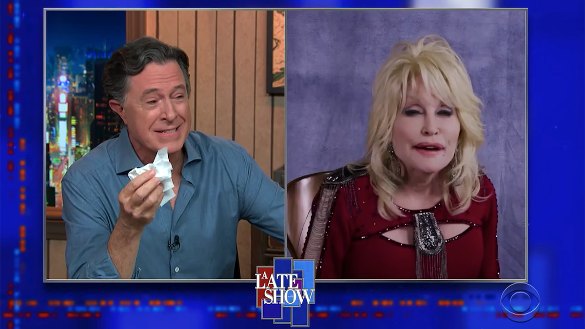 Stephen Colbert recently got emotional after hearing Dolly Parton sing on 'The Late Show.'