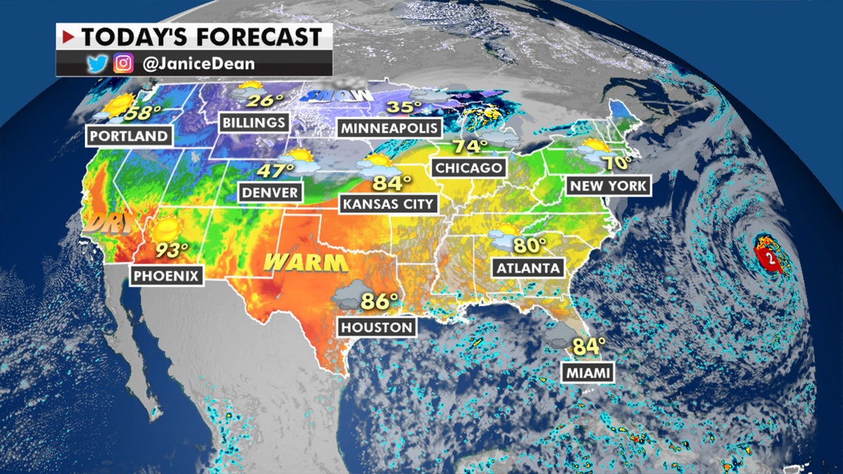 The national forecast for Oct. 22, 2020.