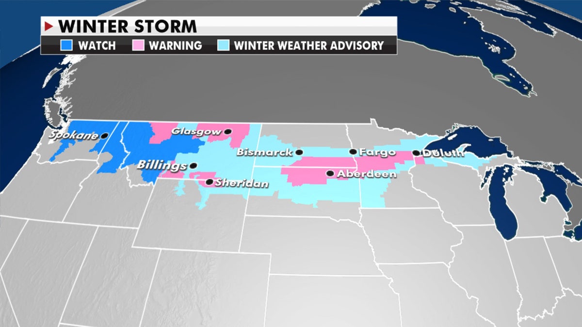 Winter storm warnings, watches, and advisories have been posted for the next storm system.