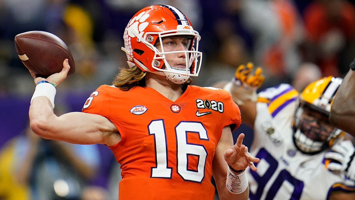 Georgia Tech will play at home against the nation's top-ranked team for the first time in 40 years when No. 1 Clemson, let by the high-profile tandem of quarterback Trevor Lawrence and running back Travis Etienne, puts its perfect record on the line on Saturday, Oct. 17. (AP Photo/David J. Phillip, File)