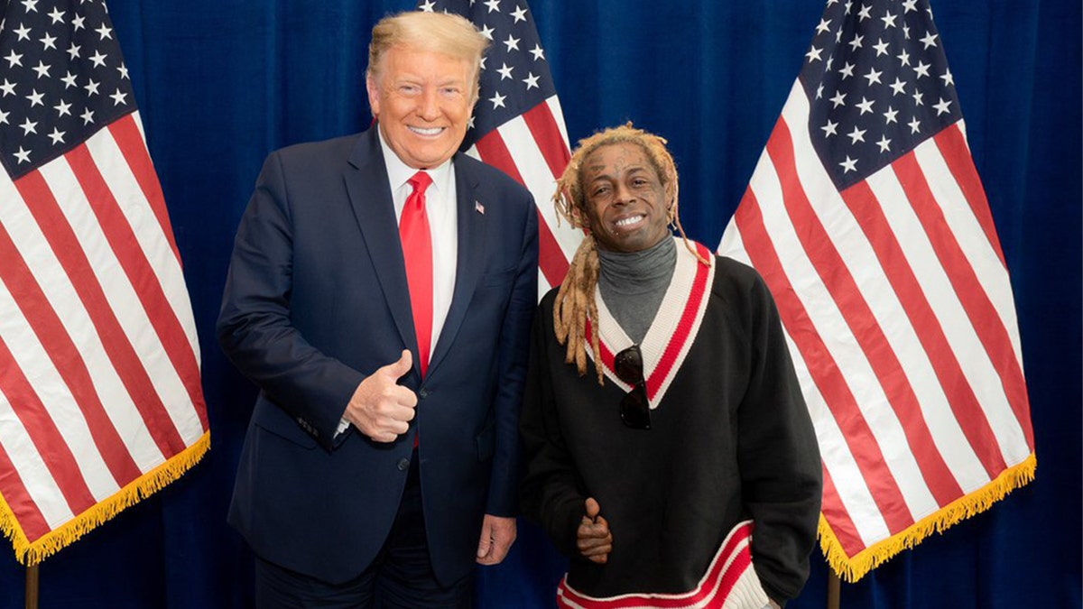 1200px x 675px - Lil Wayne reveals 'great meeting' with Trump, prompting Twitter users to  respond | Fox News