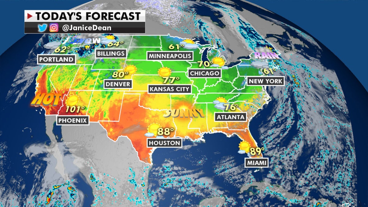 The national forecast for Oct. 13, 2020.