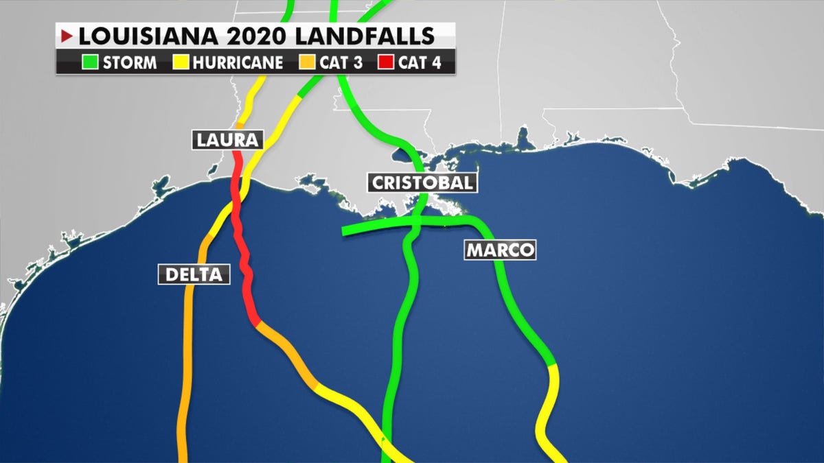 Zeta will be the fifth storm to make landfall in Louisiana this season.