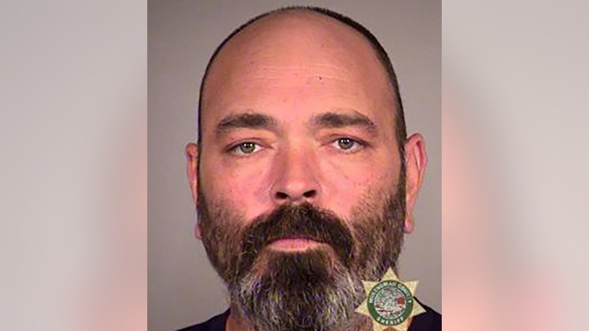 Alan James Swinney, 50, was indicted on various charges after allegedly pointing a revolver at a far-left demonstrator.  (Multnomah County Jail)