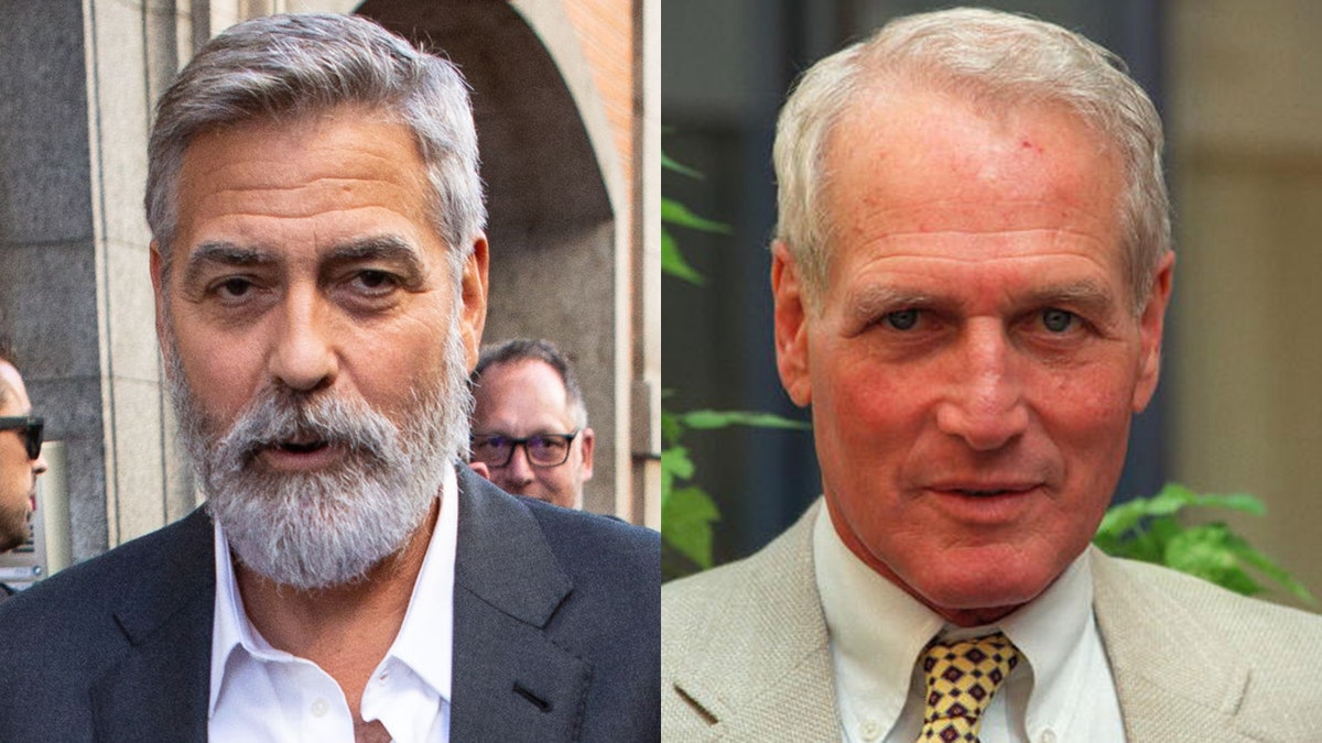George Clooney (L) and Paul Newman (R) almost starred as Noah Calhoun in 'The Notebook' together. 