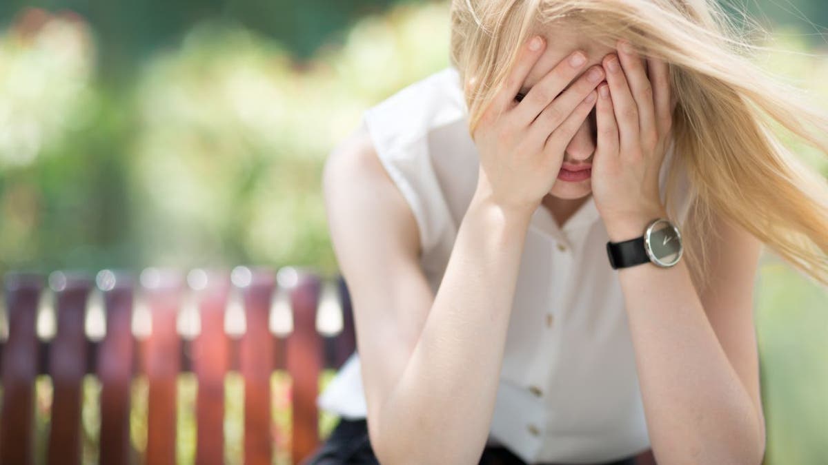 frustrated young woman