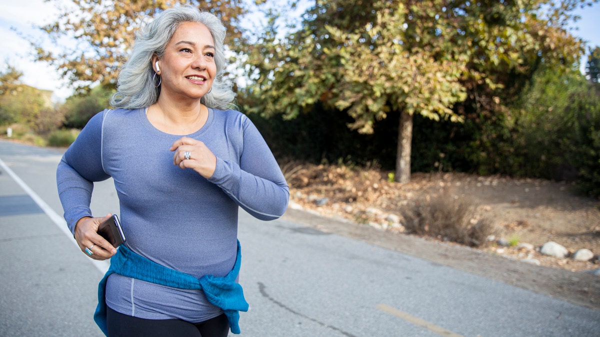 woman jogging