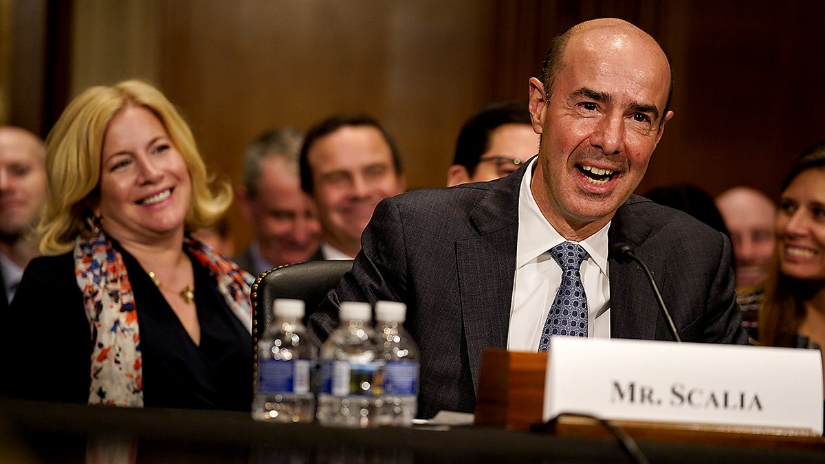 September 2019: Eugene Scalia, U.S. secretary of labor nominee for U.S. President Donald Trump, speaks during a Senate Health, Education, Labor and Pensions Committee confirmation hearing in Washington, D.C. Photographer: Melissa Lyttle/Bloomberg via Getty Images