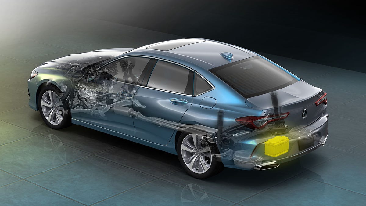 The TLX features a double-wishbone front suspension and multi-link rear.