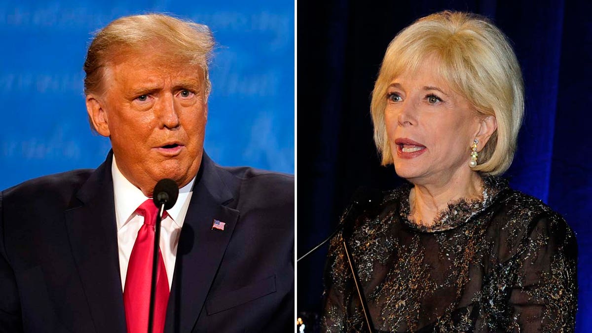 Lesley Stahl and Donald Trump