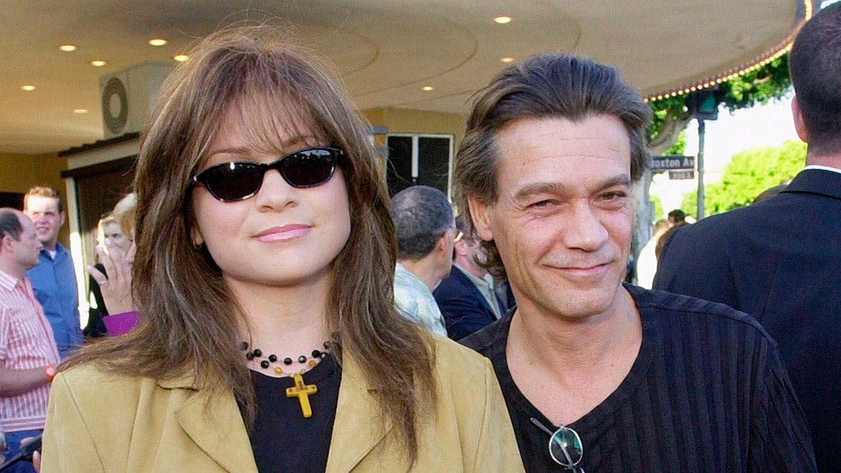 Valerie Bertinelli and Eddie Van Halen arrive at a movie premiere