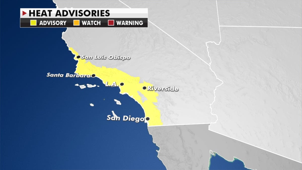 Heat advisories stretch through Southern California on Wednesday, Oct. 14, 2020.