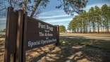Fort Bragg, USA - February 4, 2014: The sign at the entrance of Fort Bragg, NC.