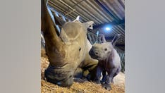 Endangered white rhino recently born has become a 'mischievous character'