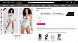 Online retailer Yandy has transformed hand sanitizer and banana bread into revealing Halloween costumes